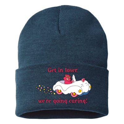 Funny Get In Loser, We're Going Caring Sustainable Knit Beanie