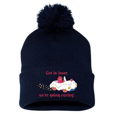 Funny Get In Loser, We're Going Caring Pom Pom 12in Knit Beanie