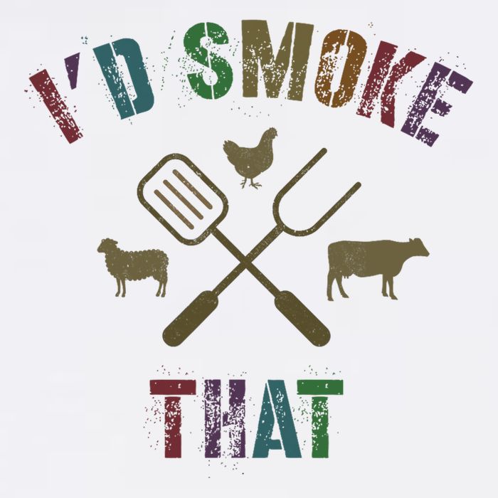 Funny Grilling ID Smoke That Grill Daddy Pit Meat Squad Cooling Performance Crew T-Shirt