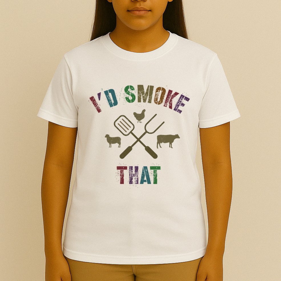 Funny Grilling ID Smoke That Grill Daddy Pit Meat Squad T-Shirt
