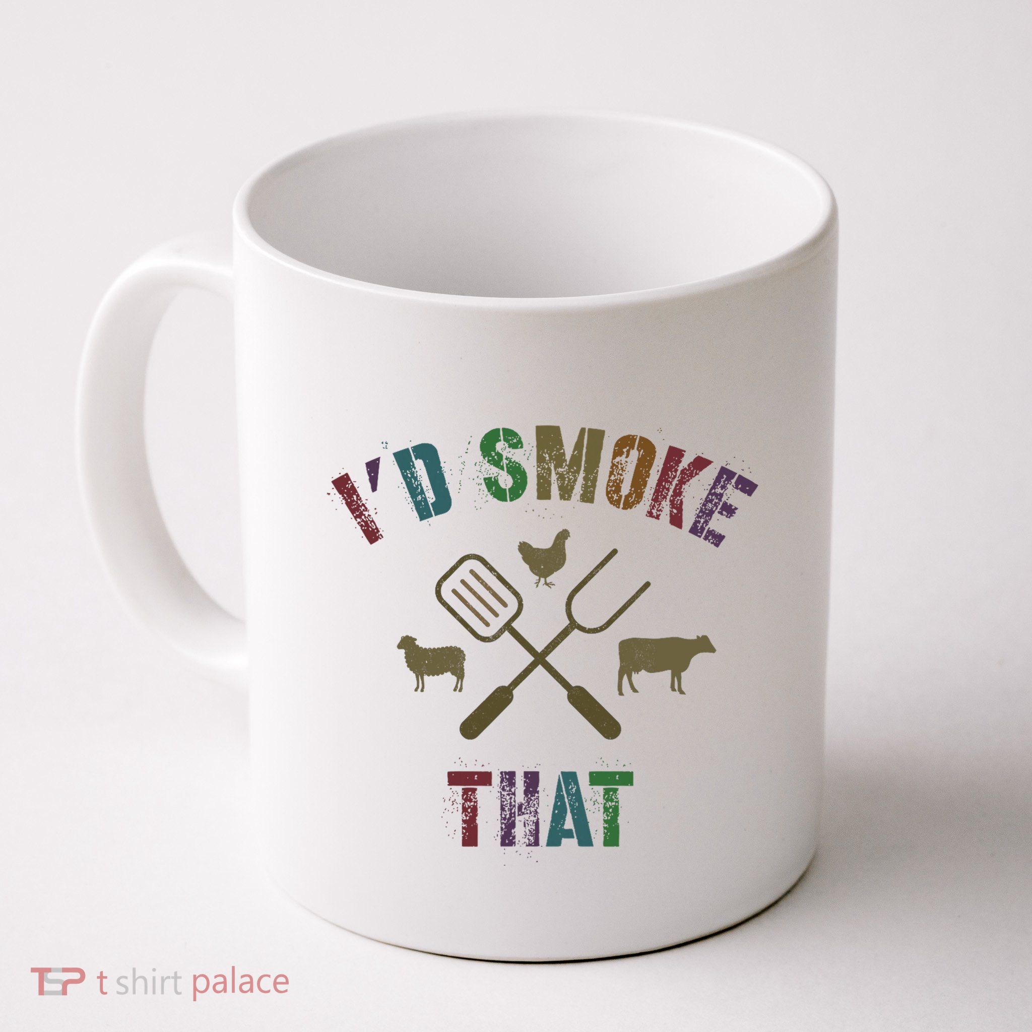 Funny Grilling ID Smoke That Grill Daddy Pit Meat Squad Mug