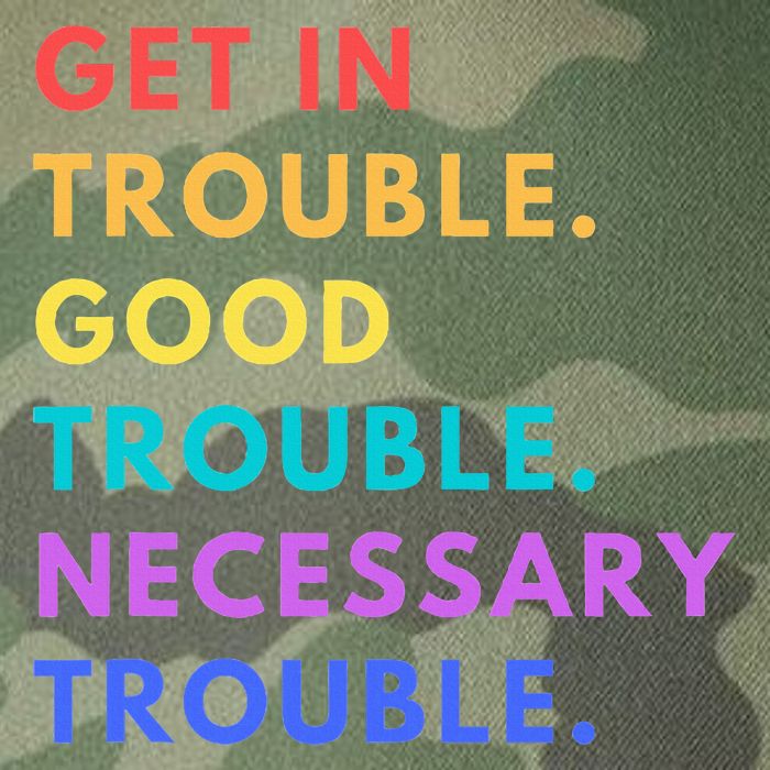 Funny Get In Good Necessary Trouble Legacy Tie Dye Trucker Hat