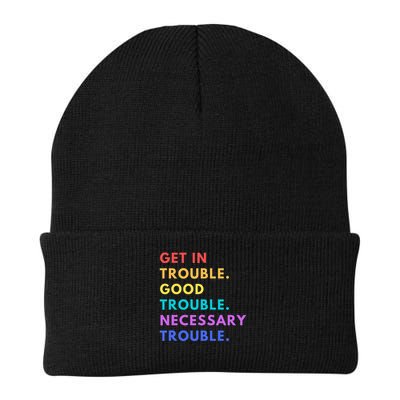 Funny Get In Good Necessary Trouble Knit Cap Winter Beanie