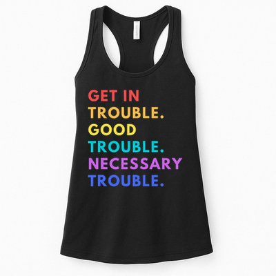 Funny Get In Good Necessary Trouble Womens Tank Top