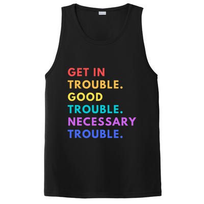 Funny Get In Good Necessary Trouble PosiCharge Competitor Tank