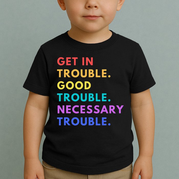 Funny Get In Good Necessary Trouble Toddler T-Shirt