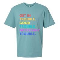 Funny Get In Good Necessary Trouble Sueded Cloud Jersey T-Shirt