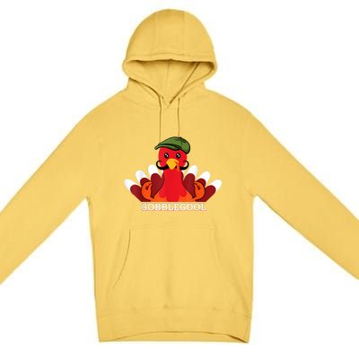 Funny Gobblegool Italian Gobble Turkey Day Fall Thanksgiving Premium Pullover Hoodie