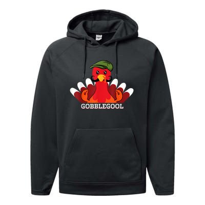 Funny Gobblegool Italian Gobble Turkey Day Fall Thanksgiving Performance Fleece Hoodie