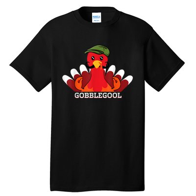 Funny Gobblegool Italian Gobble Turkey Day Fall Thanksgiving Tall T-Shirt