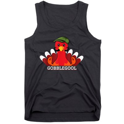 Funny Gobblegool Italian Gobble Turkey Day Fall Thanksgiving Tank Top