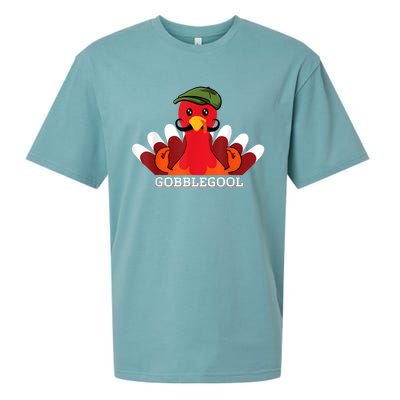 Funny Gobblegool Italian Gobble Turkey Day Fall Thanksgiving Sueded Cloud Jersey T-Shirt