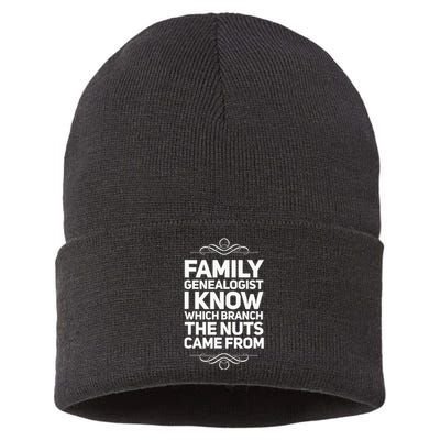 Family Genealogist I Know Which Branch The Nuts Came From Sustainable Knit Beanie