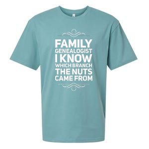 Family Genealogist I Know Which Branch The Nuts Came From Sueded Cloud Jersey T-Shirt