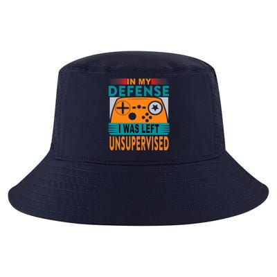 Funny Gamer I Was Left Unsupervised Cool Comfort Performance Bucket Hat