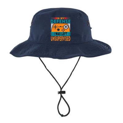 Funny Gamer I Was Left Unsupervised Legacy Cool Fit Booney Bucket Hat