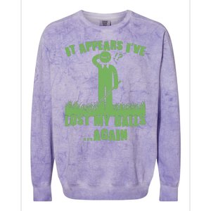 Funny Golf It Appears Ive Lost My Balls Again Colorblast Crewneck Sweatshirt