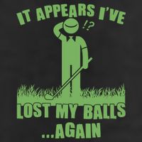 Funny Golf It Appears Ive Lost My Balls Again 7 Panel Mesh Trucker Snapback Hat