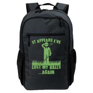 Funny Golf It Appears Ive Lost My Balls Again Daily Commute Backpack