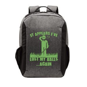 Funny Golf It Appears Ive Lost My Balls Again Vector Backpack