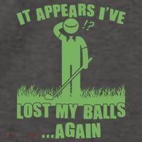 Funny Golf It Appears Ive Lost My Balls Again Vector Backpack