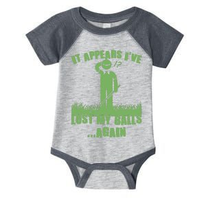 Funny Golf It Appears Ive Lost My Balls Again Infant Baby Jersey Bodysuit