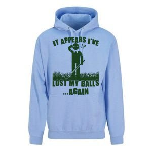 Funny Golf It Appears Ive Lost My Balls Again Unisex Surf Hoodie