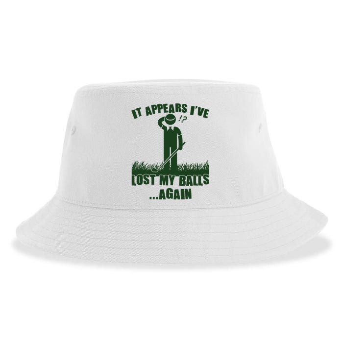 Funny Golf It Appears Ive Lost My Balls Again Sustainable Bucket Hat