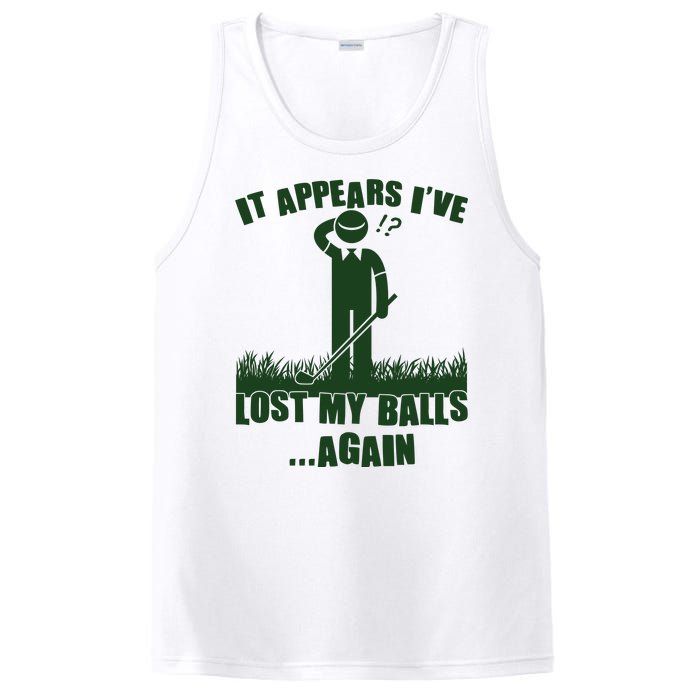 Funny Golf It Appears Ive Lost My Balls Again PosiCharge Competitor Tank