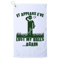 Funny Golf It Appears Ive Lost My Balls Again Golf Towel