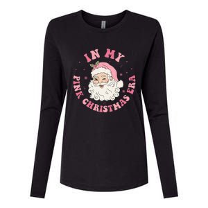 Funny Groovy In My Pink Christmas Era Xmas Gift Womens Cotton Relaxed Long Sleeve T-Shirt