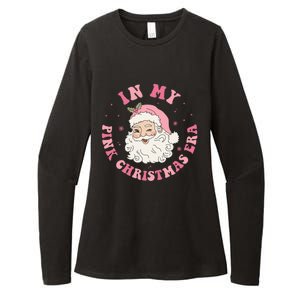 Funny Groovy In My Pink Christmas Era Xmas Gift Womens CVC Long Sleeve Shirt