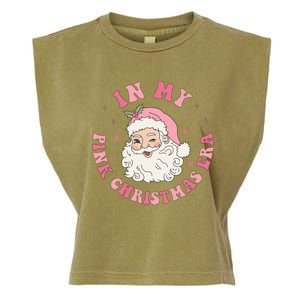 Funny Groovy In My Pink Christmas Era Xmas Gift Garment-Dyed Women's Muscle Tee