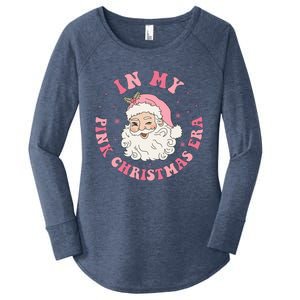 Funny Groovy In My Pink Christmas Era Xmas Gift Women's Perfect Tri Tunic Long Sleeve Shirt