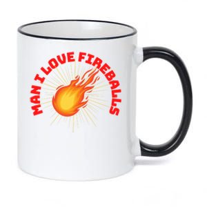 Fireballs Gift I Love Fireballs Funny Whiskey Gift 11oz Black Color Changing Mug