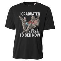 Funny Graduation I Graduated Can I Go Back To Bed Now Cooling Performance Crew T-Shirt