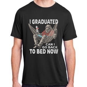 Funny Graduation I Graduated Can I Go Back To Bed Now Adult ChromaSoft Performance T-Shirt