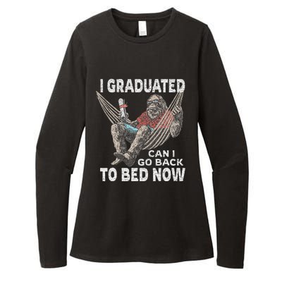 Funny Graduation I Graduated Can I Go Back To Bed Now Womens CVC Long Sleeve Shirt