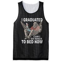 Funny Graduation I Graduated Can I Go Back To Bed Now Mesh Reversible Basketball Jersey Tank