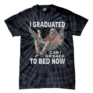 Funny Graduation I Graduated Can I Go Back To Bed Now Tie-Dye T-Shirt