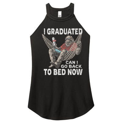 Funny Graduation I Graduated Can I Go Back To Bed Now Women’s Perfect Tri Rocker Tank