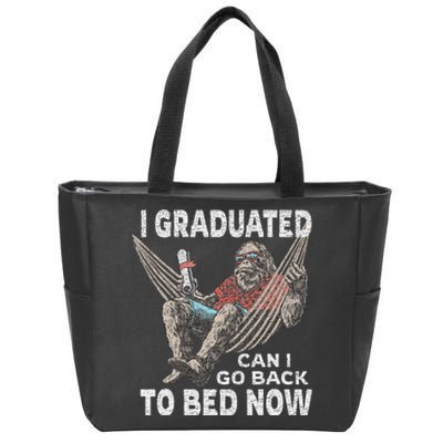 Funny Graduation I Graduated Can I Go Back To Bed Now Zip Tote Bag