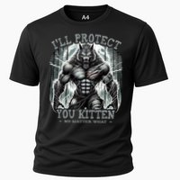 Funny Graphic ILl Protect You Kitten Alpha Wolf Cooling Performance Crew T-Shirt