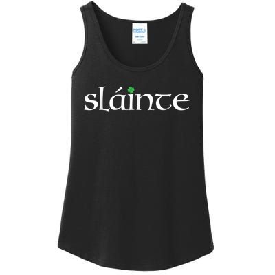 Funny Gift Irish Gaelic Slainte Gift Ladies Essential Tank