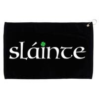 Funny Gift Irish Gaelic Slainte Gift Grommeted Golf Towel