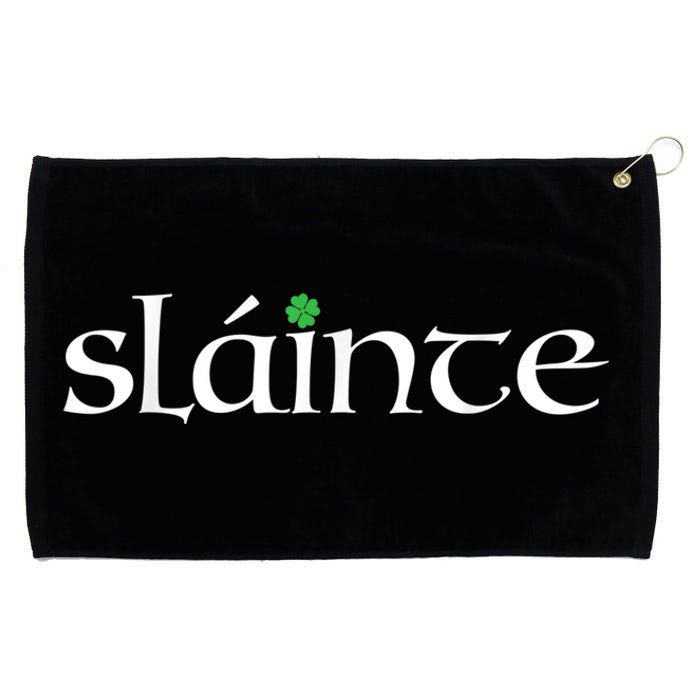 Funny Gift Irish Gaelic Slainte Gift Grommeted Golf Towel