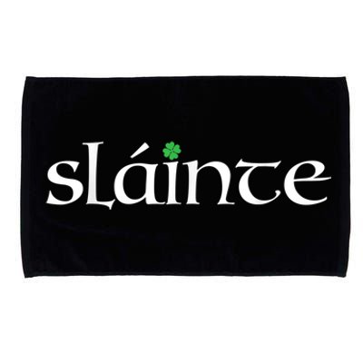 Funny Gift Irish Gaelic Slainte Gift Microfiber Hand Towel