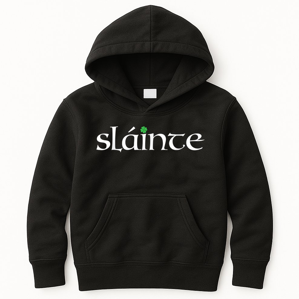 Funny Gift Irish Gaelic Slainte Gift Kids Hoodie