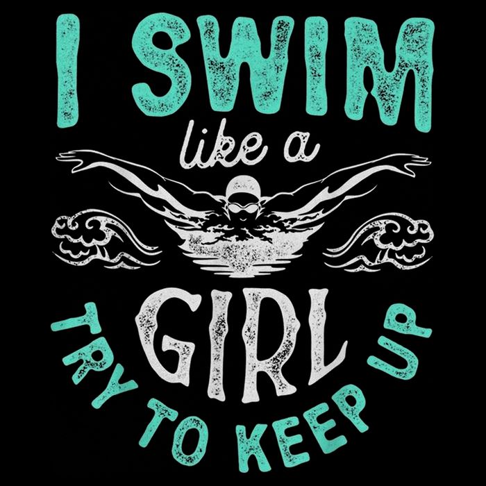 Funny Gift I Swim Like Try To Keep Up Funny Swimming Swimmer Gift Cooling Performance Crew T-Shirt