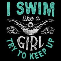 Funny Gift I Swim Like Try To Keep Up Funny Swimming Swimmer Gift Impact Tech Backpack
